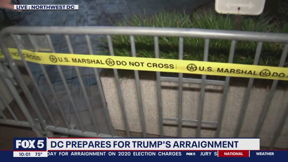 DC prepares for Trump's arraignment